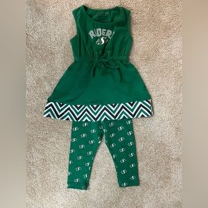 6-12 months Saskatchewan Riders Dress and Leggings